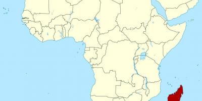 マダガスカルアフリカの地図