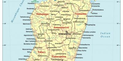 地図の道路マダガスカル