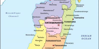 地図の政治地図がマダガスカル