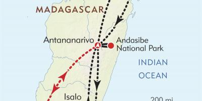 アンタナナリボマダガスカルの地図