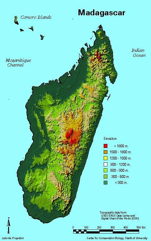 地図のマダガスカル文地理学