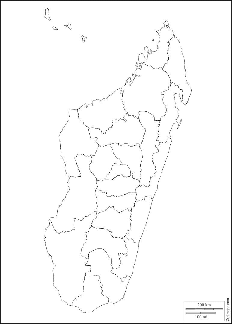 マダガスカルの地図概要