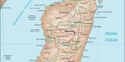 マダガスカル国の地図