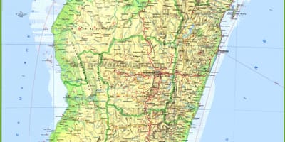 マダガスカルの地図