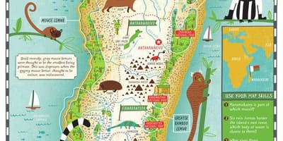 地図のマダガスカルマップキッズ